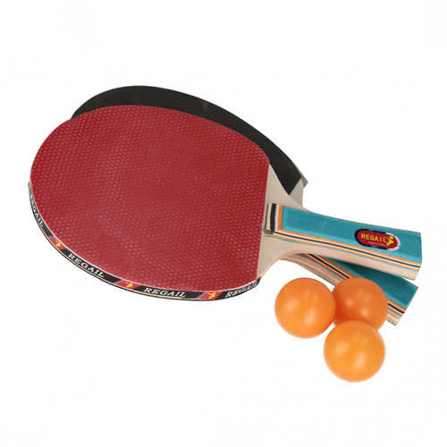 Regail Table Tennis Rackets with 3 Balls 14+