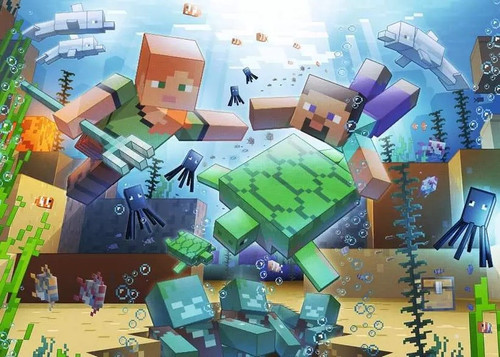 Ravensburger Jigsaw Puzzle 1000pcs Minecraft Mosaic 14+