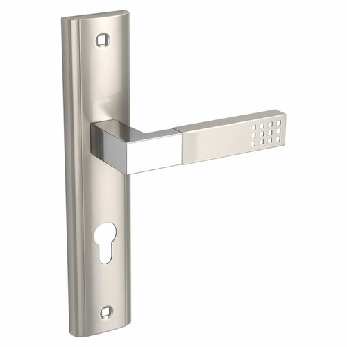 Door Handle Kuchinox Prima, satin/chrome