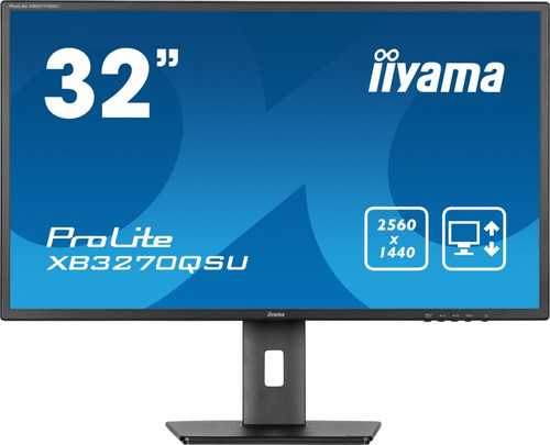 IIYAMA 32" Monitor XB3270QSU-B1 IPS WQHD HDMI DP 100Hz FlickerFree