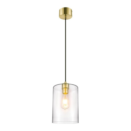 GoodHome Pendant Lamp Wutai E27, brass
