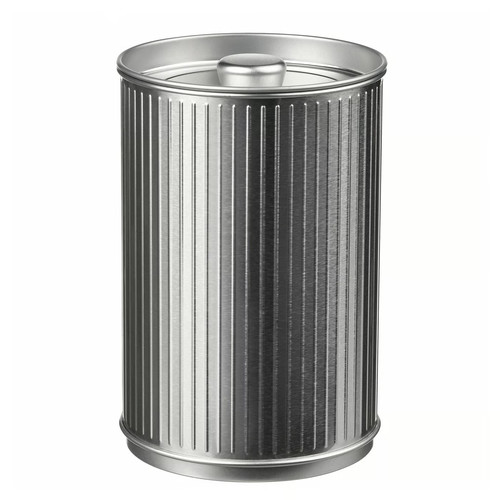BETTHAJ Tin with lid, for coffee/tea/silver-colour, 1.3 l