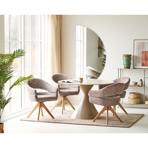 Swivel Dining Chair Dover, brown