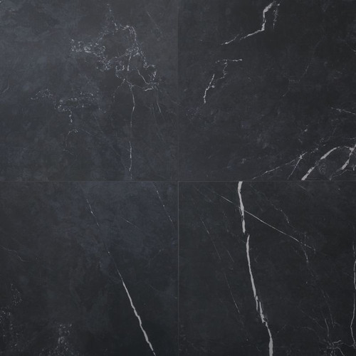 Gres Tile Ultimate Marble Colours 59.5 x 59.5 cm, polished black, 1.06 m2, Pack of 3