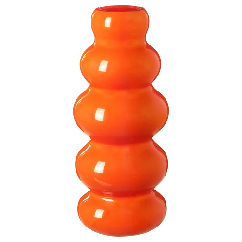 KÄLLARHALS Vase, orange, 26 cm