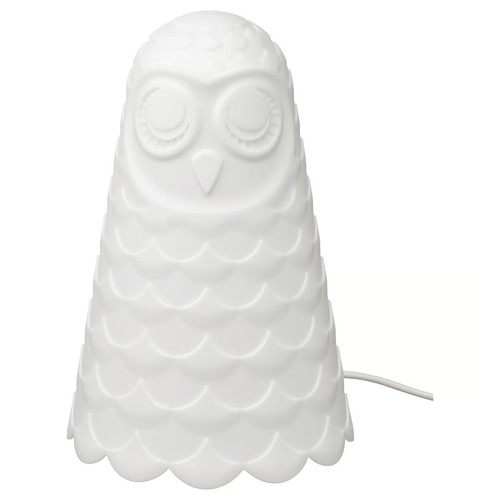 SOLBO Table lamp, white, owl
