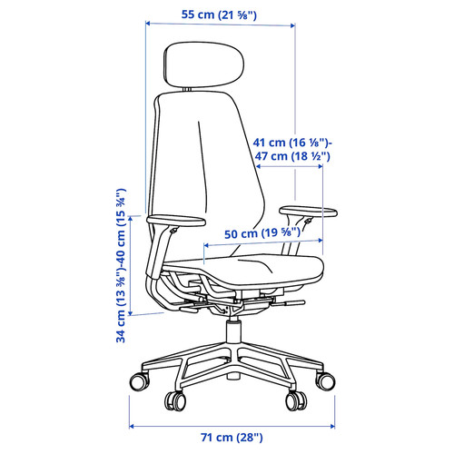 STYRSPEL Gaming chair, dark grey/grey