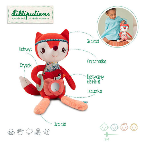 LILLIPUTIENS Activity cuddle Alice the Fox 9m+