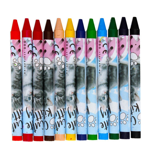 Starpak Wax Crayons Cuties 12 Colours