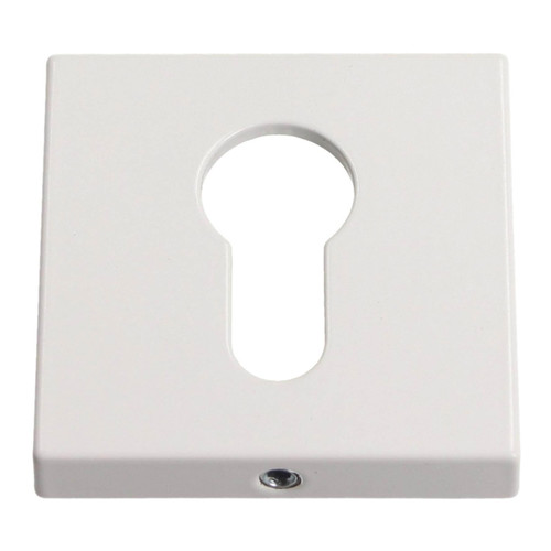 Gamet Door Escutcheon, square, matt white