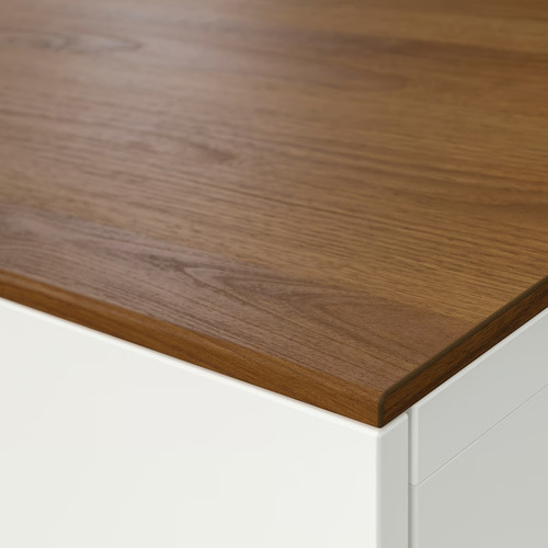 BESTÅ Top panel, brown/walnut, 120x42 cm