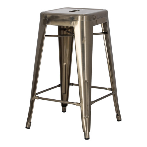 Bar Stool Paris 66cm, metallic