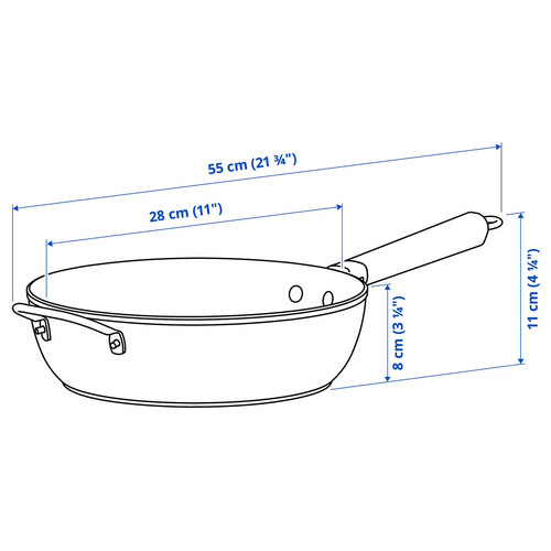 PUCKELLAX Frying pan, non-stick coating, 28 cm