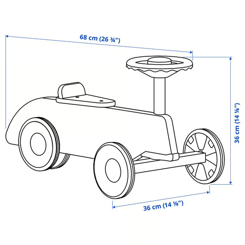 FÄLTHARE Ride-on toy car, red
