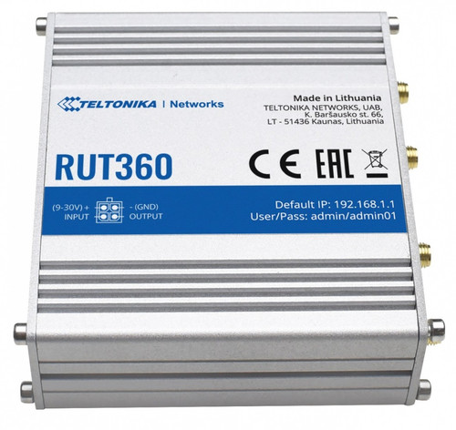 Teltonika Router LTE RUT360 Cat6 3G WiFi Ethernet