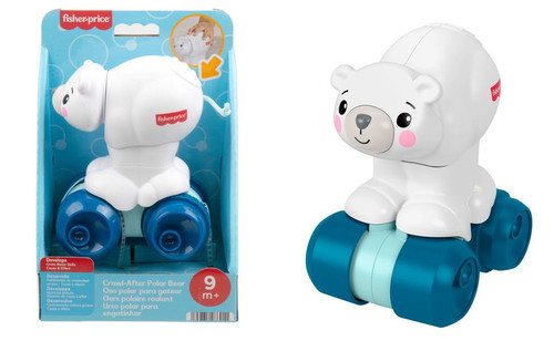 Fisher-Price 'Crawl After Me' Polar Bear on Wheels JDL63 9m+