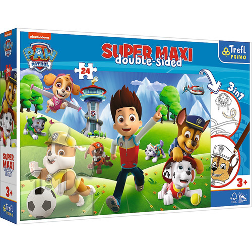 Trefl Primo Super Maxi Children's Puzzle 3in1 Paw Patrol 24pcs 3+