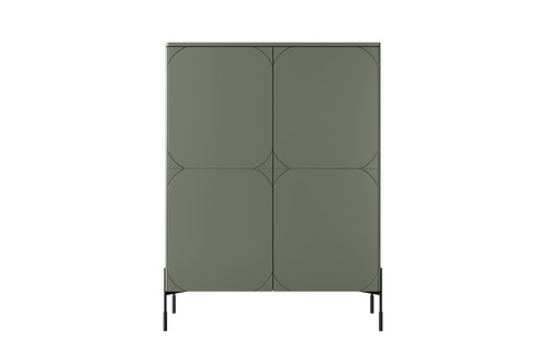 High Cabinet Sideboard Sonatia 120, olive