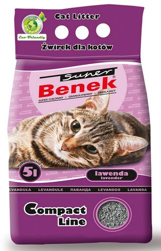 Cat Litter Super Benek Compact Lavender 5L