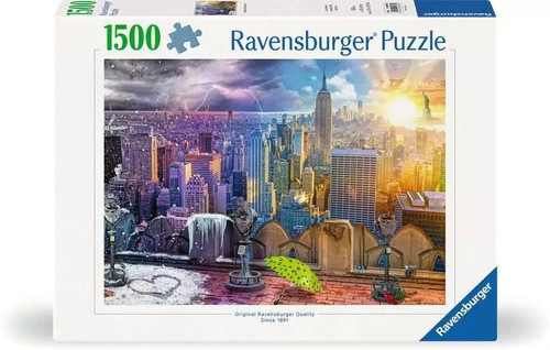 Ravensburger Jigsaw Puzzle 1500pcs New York Summer and Winter 14+