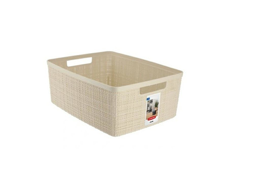 Curver 12L Storage Basket M, cream