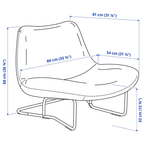 SOTENÄS Armchair, Hakebo red
