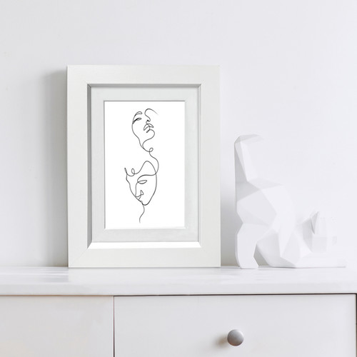 GoodHome Picture Frame Islande 13 x 18 cm, white