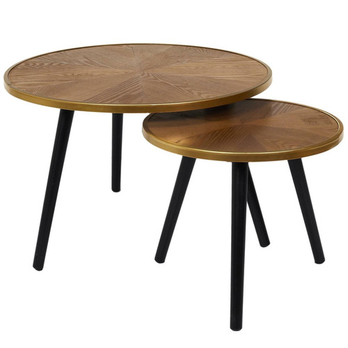 Coffee Tables Set Felix 2pcs, pine