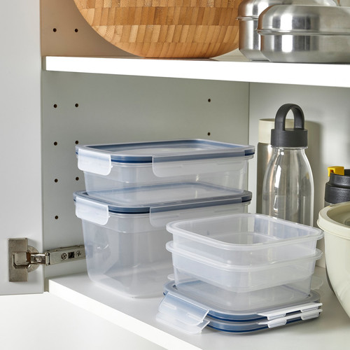 IKEA 365+ Food container with lid, set of 4, plastic