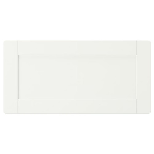 SMÅSTAD Drawer front, white, with frame, 60x30 cm
