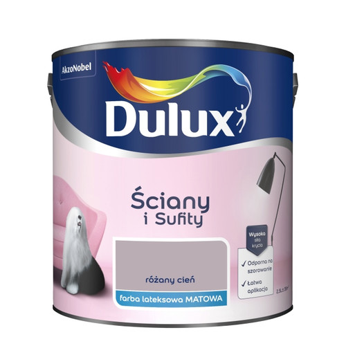 Dulux Walls & Ceilings Matt Latex Paint 2.5l rose shadow