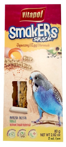 Vitapol Egg Smacker Seed Snack for Budgie 2-pack