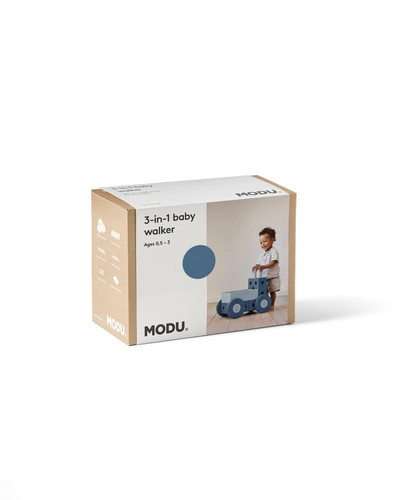 MODU 3-in-1 Baby Walker - Deep Blue / Sky Blue, 6m+
