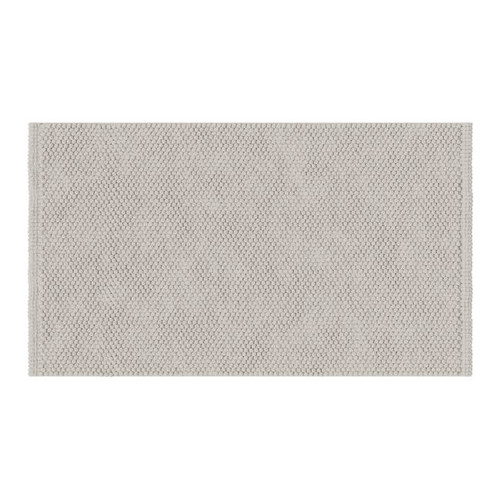 GoodHome Bath Mat Elland 70 x 120 cm, stone grey