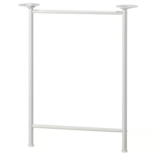 LAGKAPTEN / SPÄND Desk, white stained oak effect/white, 140x60 cm