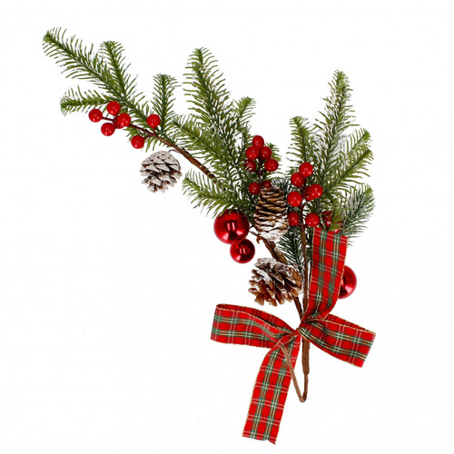 Hanging Christmas Swag Decoration with Bow