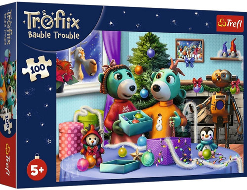 The Treflik Family Children's Puzzle, 100 Pieces, Treflik Family Christmas 5+