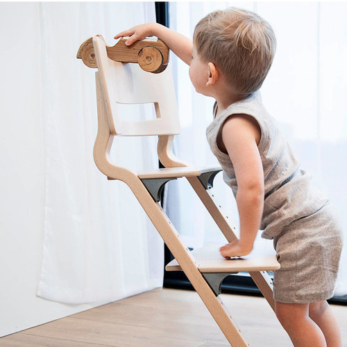 LEANDER Classic™ high chair without safety bar, whitewash