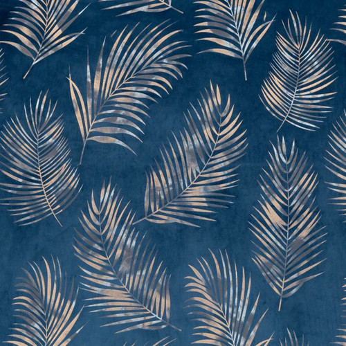 Curtain Gloria 140x300 cm, navy blue/grey