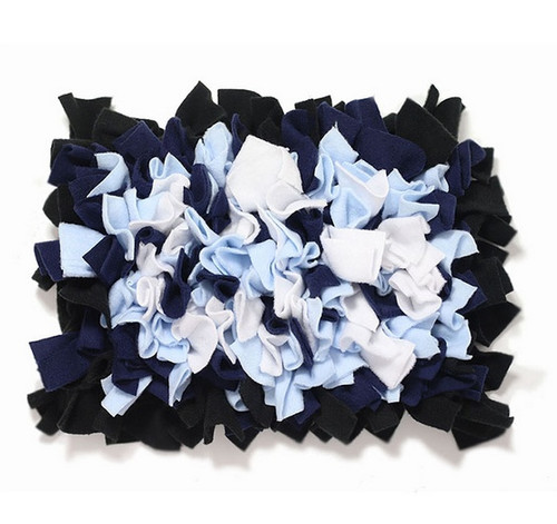 MIMIKO Pets Snuffle Mat Size L, blue, dark blue, white