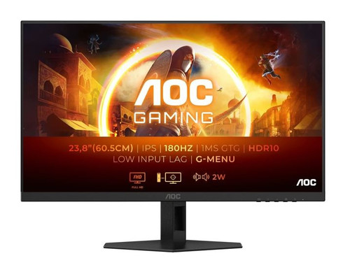 AOC 23.8" Monitor 24G4XE IPS 180Hz HDMIx2 DP Speakers