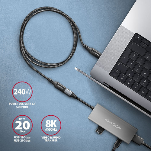 AXAGON USB Cable BUCM32-CF15AB extension cable Gen2 USB-C USB-C