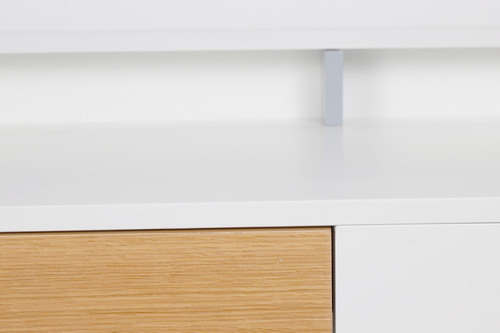 Desk Skans, white/oak