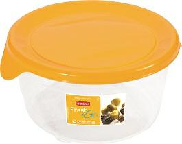Curver Fresh&Go 0.5L Round Food Container, yellow/transparent