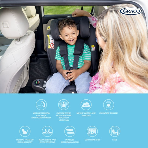 Graco Turn2Me Grow i-Size R129 Car Seat Midnight