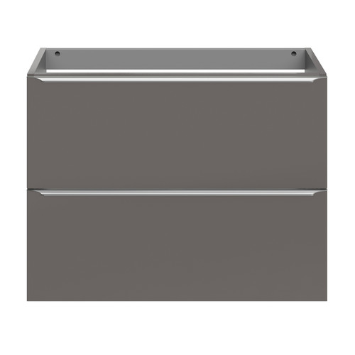 Goodhome Wall-mounted Basin Cabinet Imandra Slim 80cm, anthracite
