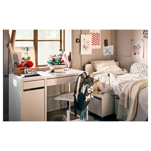 MICKE Desk, white, 105x50 cm