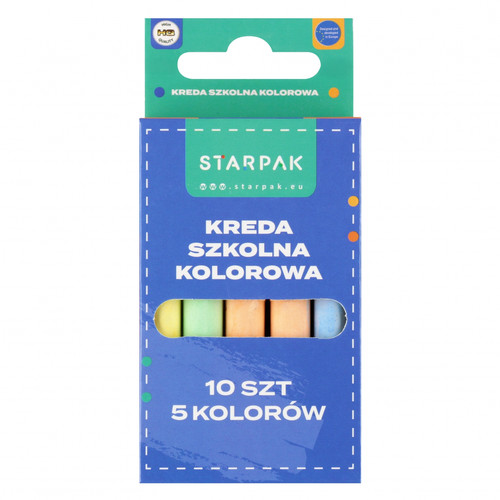Coloured Chalk 10pcs in 5 Colours