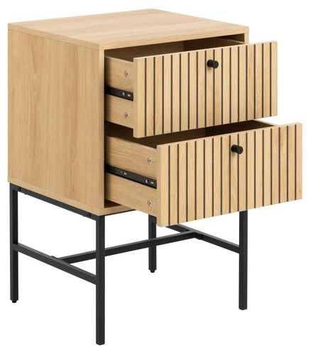 Bedside Table Nightstand Albany, natural oak