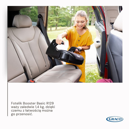 Graco Booster Basic i-Size Car Seat, Opal Sky, 135−150 cm/7-12y